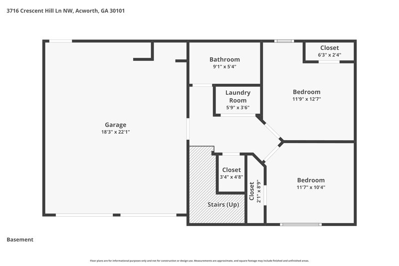2,170/Mo, 3716 Crescent Hill Ln NW Acworth, GA 30101 Floor Plan View