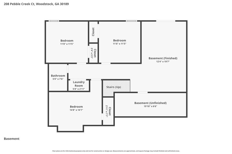 2,320/Mo, 208 Pebble Creek Court Woodstock, GA 30189 Floor Plan View