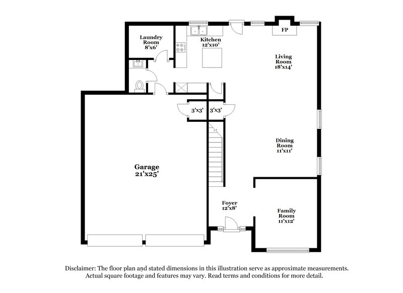2,375/Mo, 4238 Savannah Drive Atlanta, GA 30349 Floor Plan View