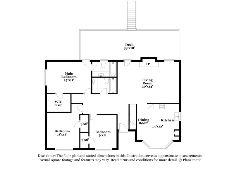 1,855/Mo, 1411 Hillside Pl SE Conyers, GA 30094 Floorplan View