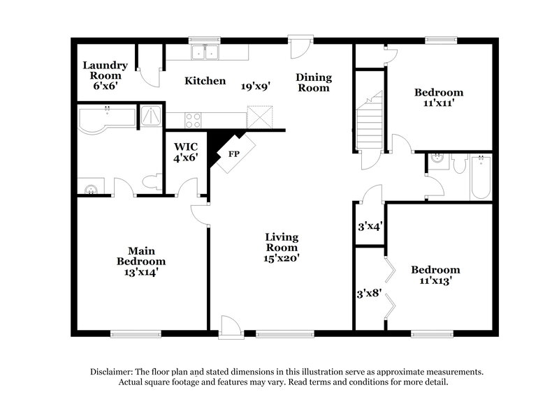 2,180/Mo, 11157 Weeping Willow Place Hampton, GA 30228 Floor Plan View