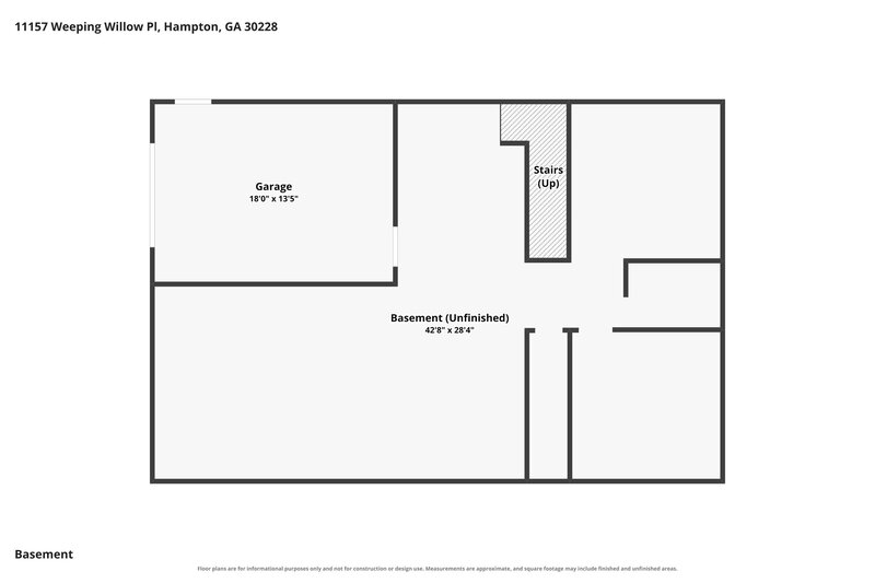 1,615/Mo, 11157 Weeping Willow Place Hampton, GA 30228 Floor Plan View 2