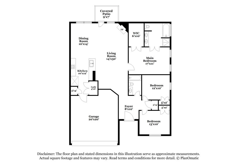 1,745/Mo, 31 Robin Road Adairsville, GA 30103 Floor Plan View