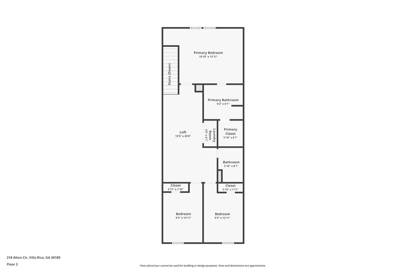 1,685/Mo, 218 Alton Cir Villa Rica, GA 30180 Floor Plan View 2