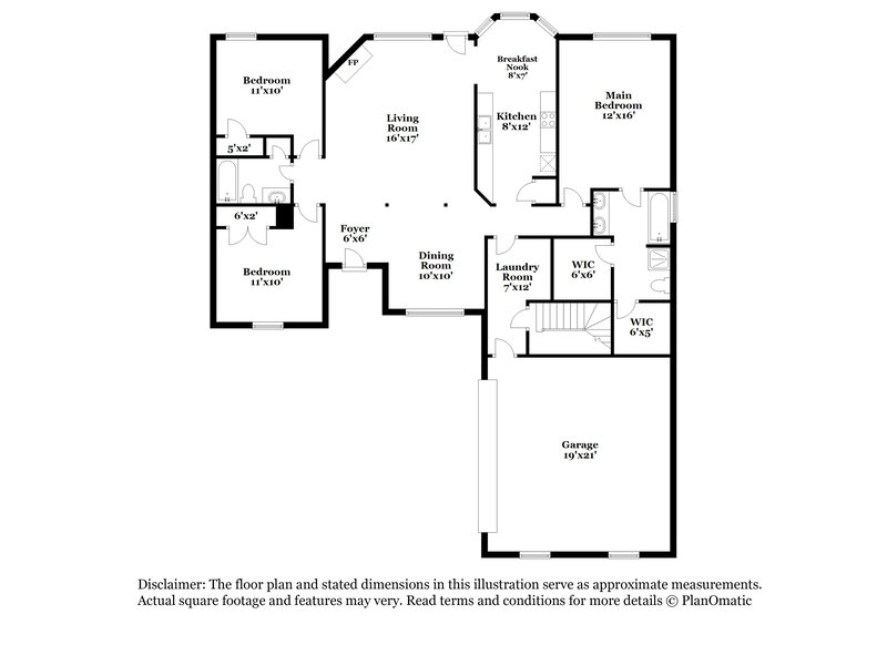 2,005/Mo, 115 Syracuse Lane Covington, GA 30016 Floor Plan View