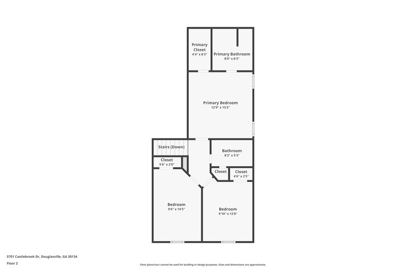 1,830/Mo, 5701 Castlebrook Dr Douglasville, GA 30134 Floor Plan View 2