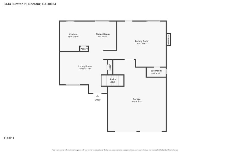 0/Mo, 3444 Sumter Pl Decatur, GA 30034 Floor Plan View