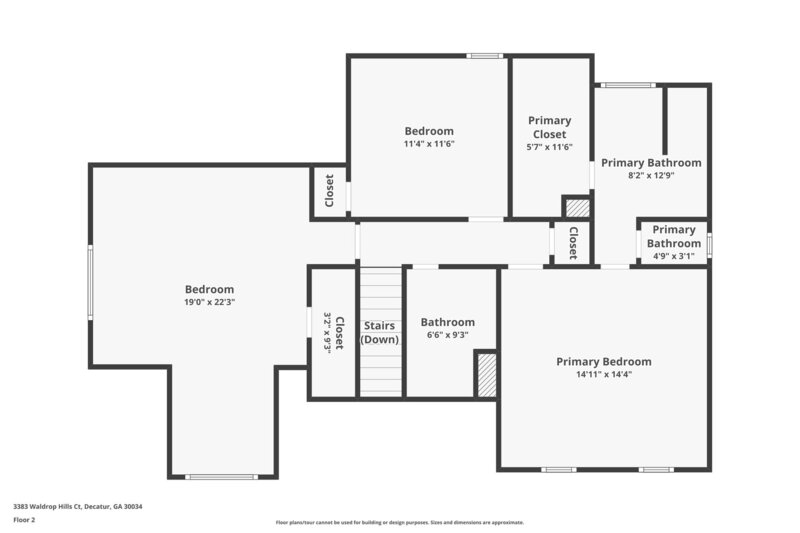 2,780/Mo, 3383 Waldrop Hills Court Decatur, GA 30034 Floorplan View