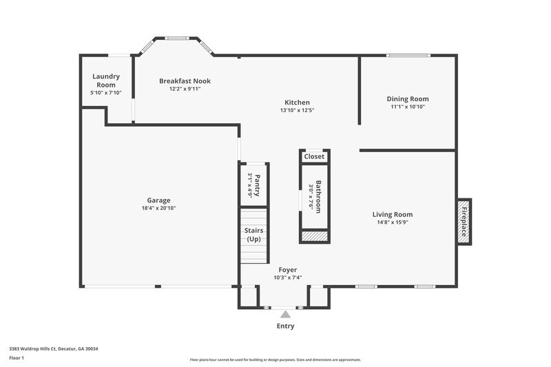 2,780/Mo, 3383 Waldrop Hills Court Decatur, GA 30034 Floorplan View 2