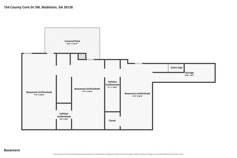 2,195/Mo, 154 County Cork Drive Mableton, GA 30126 Floor Plan View 3
