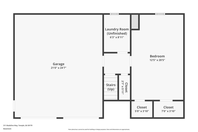 1,740/Mo, 311 Madeline Way Temple, GA 30179 Floorplan View 2