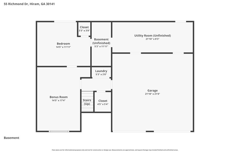 2,010/Mo, 55 Richmond Dr Hiram, GA 30141 Floor Plan View