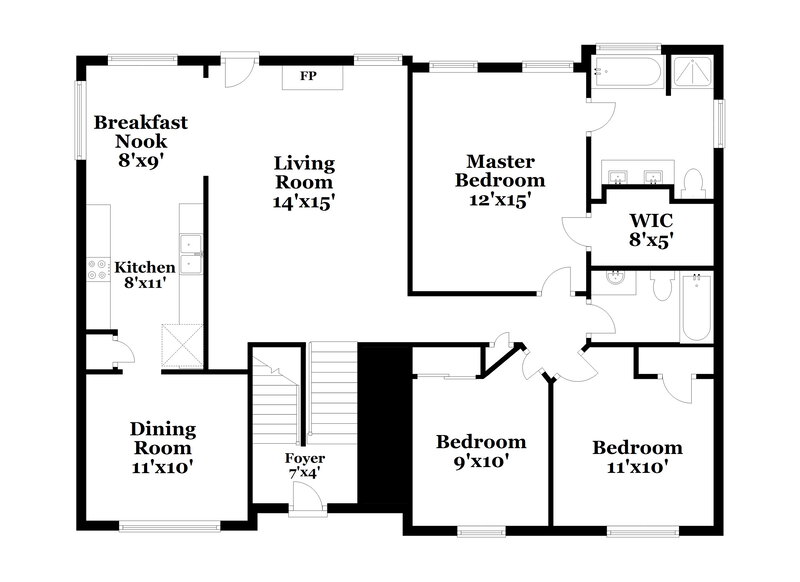 2,015/Mo, 55 Richmond Dr Hiram, GA 30141 Floor Plan View 2