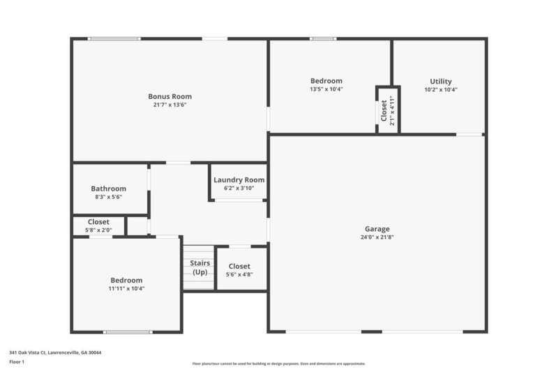 2,465/Mo, 341 Oak Vista Ct Lawrenceville, GA 30044 Floorplan View 2