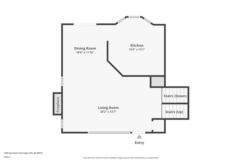 2,160/Mo, 1095 Sycamore Smt Sugar Hill, GA 30518 Floor Plan View 2