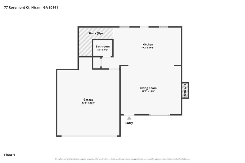 1,890/Mo, 77 Rosemont Court Hiram, GA 30141 Floor Plan View 2