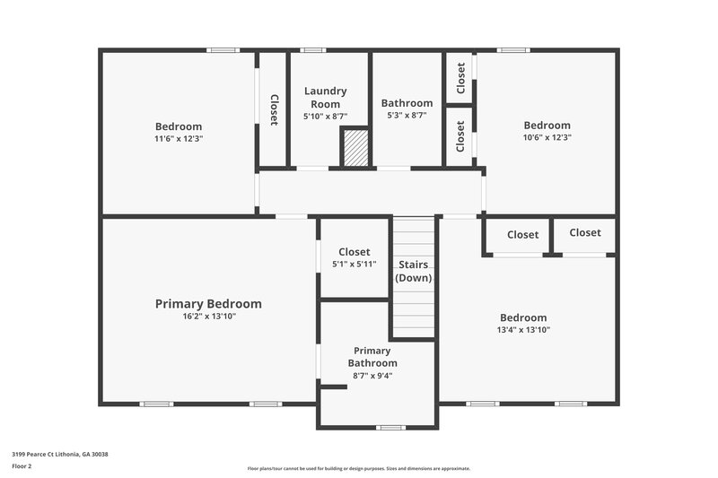 2,700/Mo, 3199 Pearce Ct Lithonia, GA 30038 Floor Plan View 2