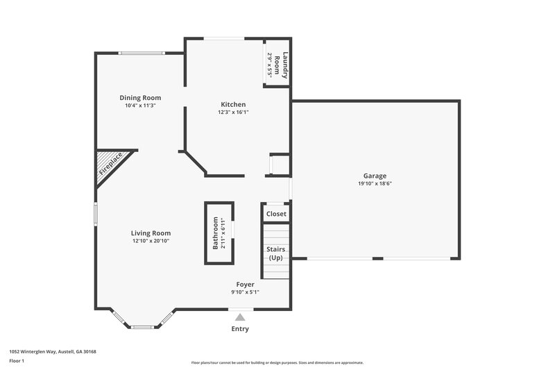 2,255/Mo, 1052 Winterglen Way Austell, GA 30168 Floor Plan View