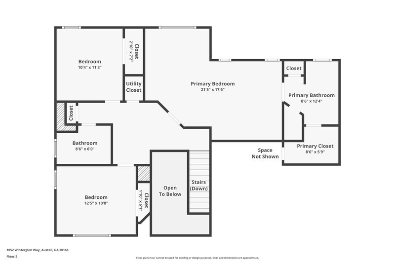 2,255/Mo, 1052 Winterglen Way Austell, GA 30168 Floor Plan View 2