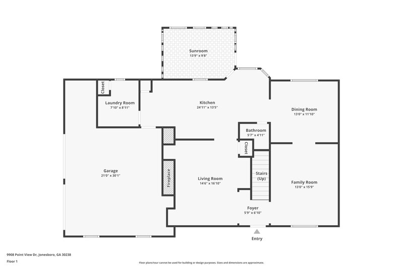 1,885/Mo, 9908 Point View Dr Jonesboro, GA 30238 Floor Plan View