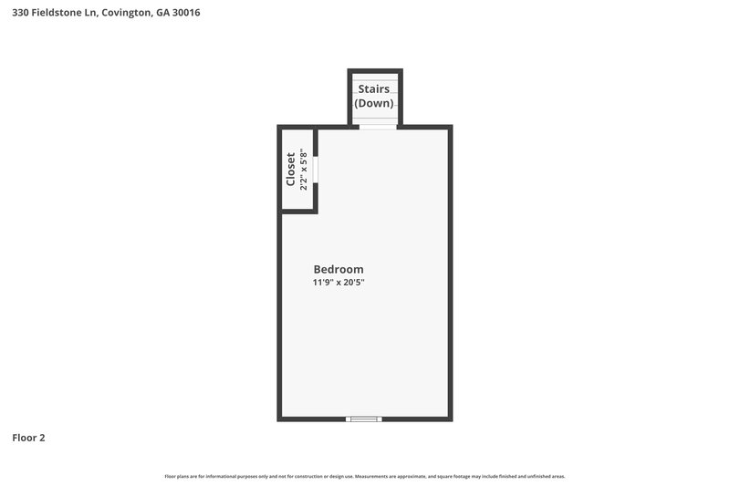 2,205/Mo, 330 Fieldstone Ln Covington, GA 30016 Floor Plan View 2