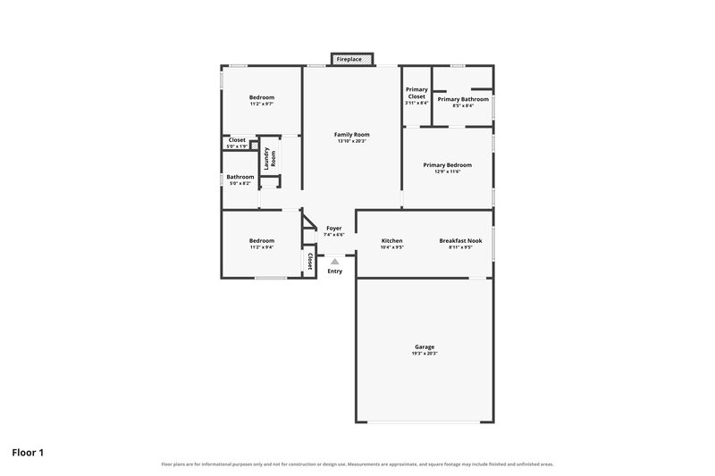 1,860/Mo, 11 Grier Ln Newnan, GA 30263 Floor Plan View