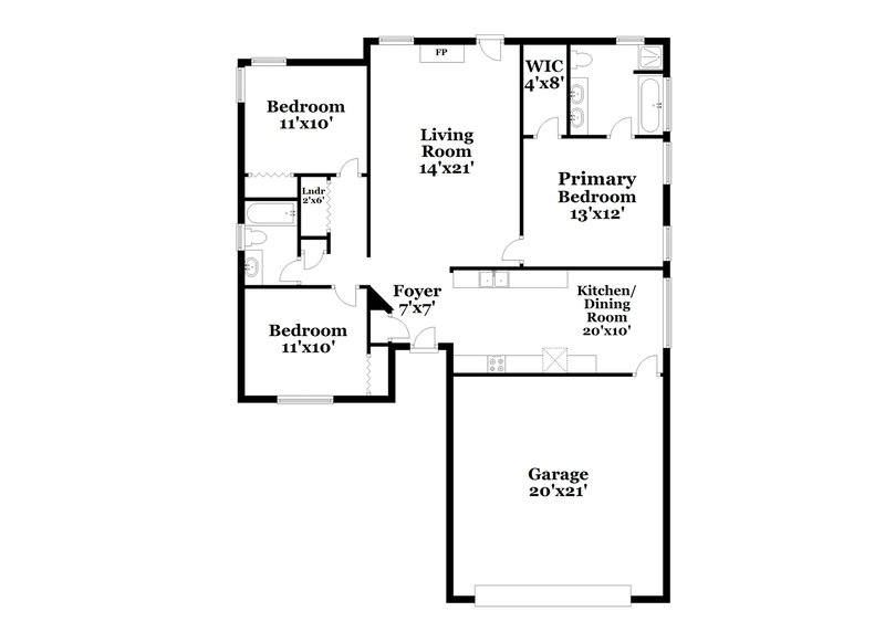 1,855/Mo, 11 Grier Ln Newnan, GA 30263 Floorplan View