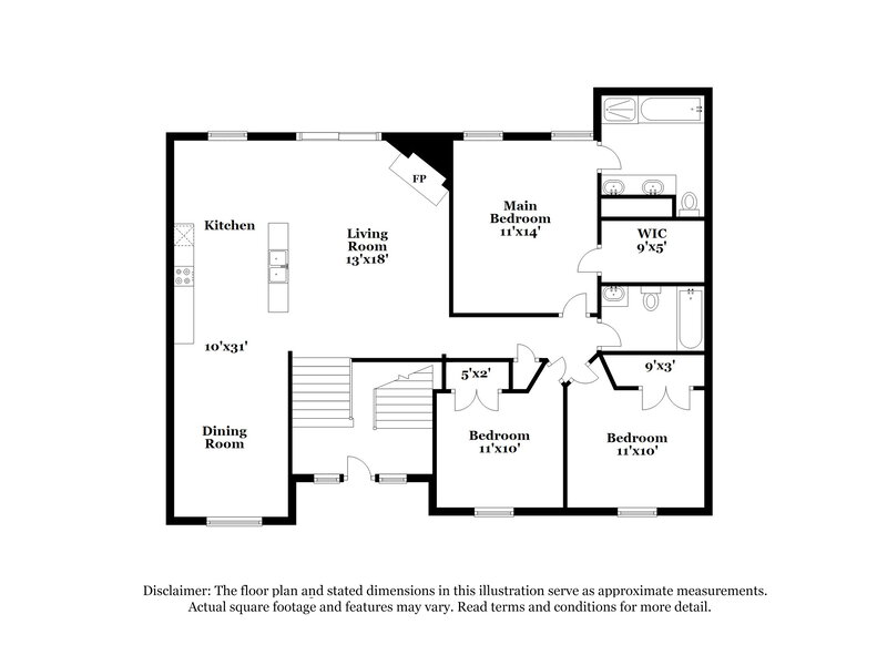 2,260/Mo, 4419 Cross Ln Decatur, GA 30035 Floor Plan View
