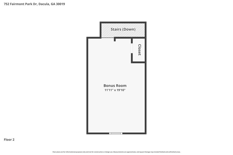 2,425/Mo, 752 Fairmont Park Dr Dacula, GA 30019 Floor Plan View 2