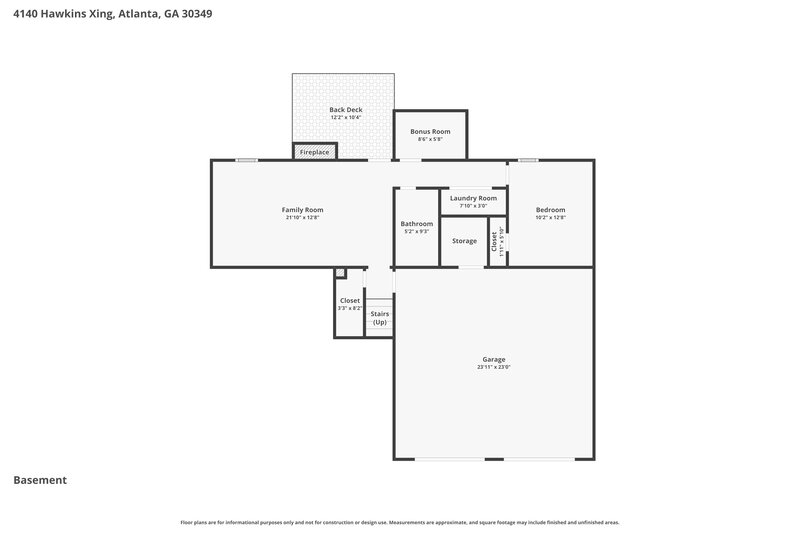 2,215/Mo, 4140 Hawkins Xing Atlanta, GA 30349 Floor Plan View