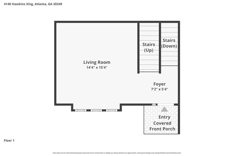 2,215/Mo, 4140 Hawkins Xing Atlanta, GA 30349 Floor Plan View 2