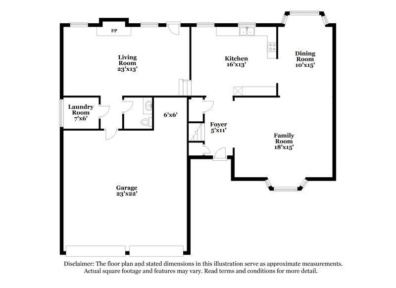 1,995/Mo, 6402 Stonebridge Creek Ln Lithonia, GA 30058 Floor Plan View