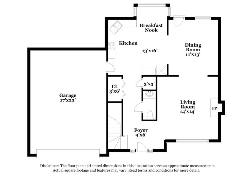 1,935/Mo, 2028 Oak Terrace Drive Southeast Atlanta, GA 30316 Floor Plan View