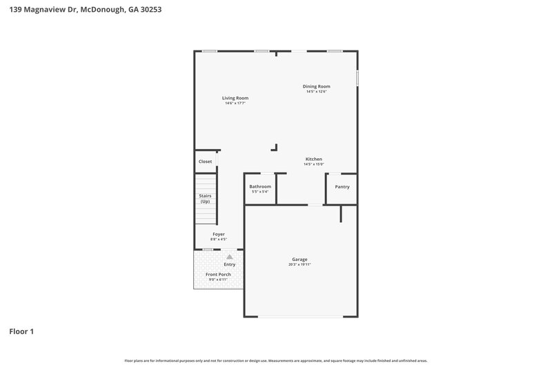 2,255/Mo, 139 Magnaview Dr McDonough, GA 30253 Floor Plan View