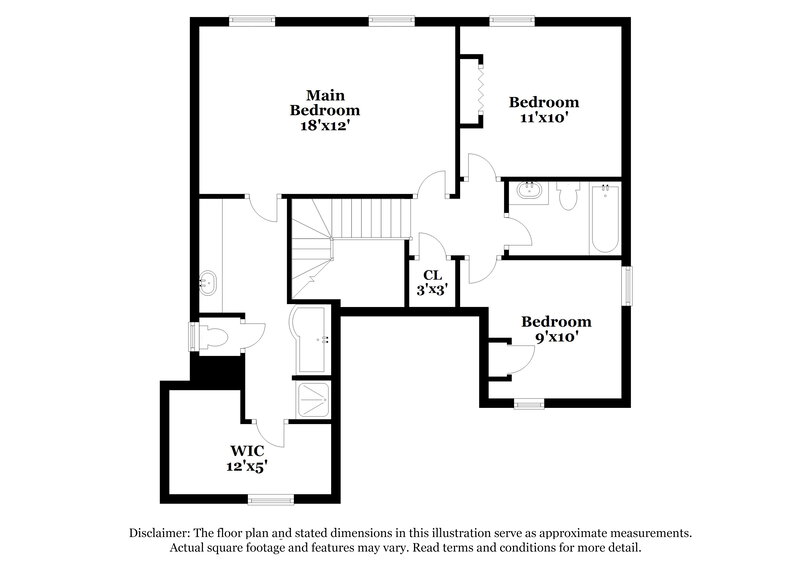 2,195/Mo, 1001 Maidstone Court Marietta, GA 30066 Floor Plan View 2