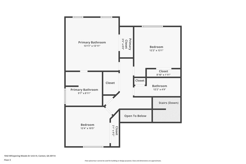 2,115/Mo, 1042 Whispering Woods Drive Canton, GA 30114 Floor Plan View 3