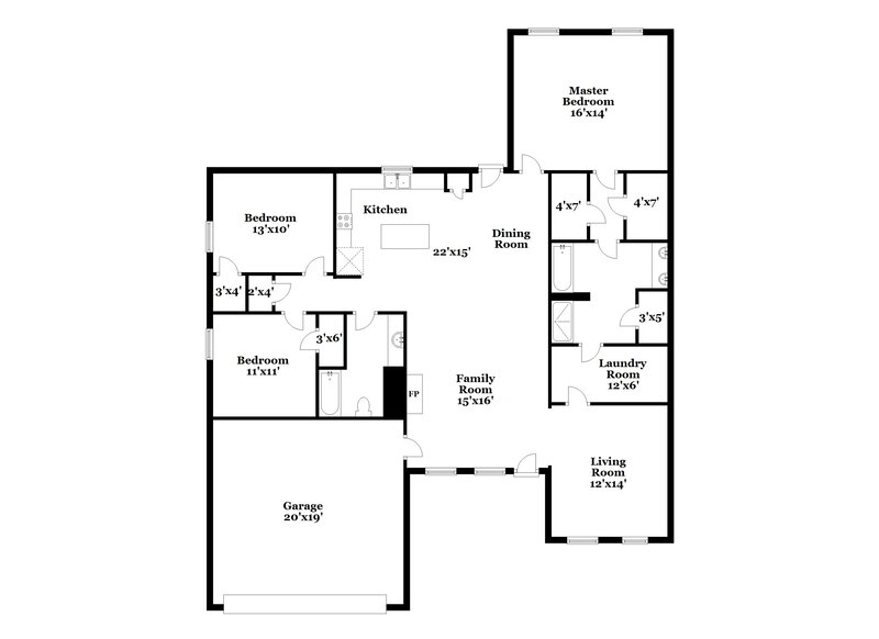 1,880/Mo, 449 Charleston Place Villa Rica, GA 30180 Floor Plan View