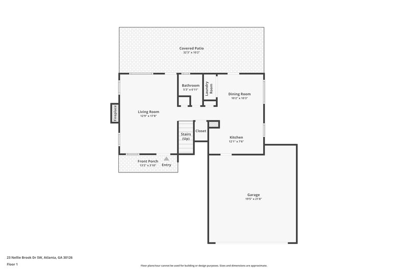 2,005/Mo, 23 Nellie Brook Dr SW Mableton, GA 30126 Floor Plan View