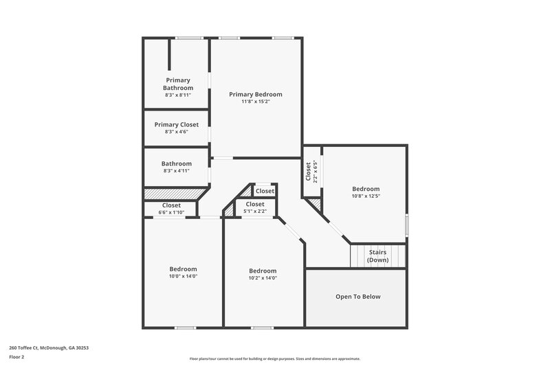 1,865/Mo, 260 Toffee Ct McDonough, GA 30253 Floor Plan View 2