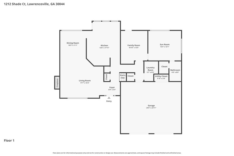 2,555/Mo, 1212 Shade Ct Lawrenceville, GA 30044 Floor Plan View