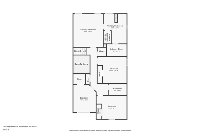 2,070/Mo, 285 Magnaview Dr McDonough, GA 30253 Floor Plan View 2
