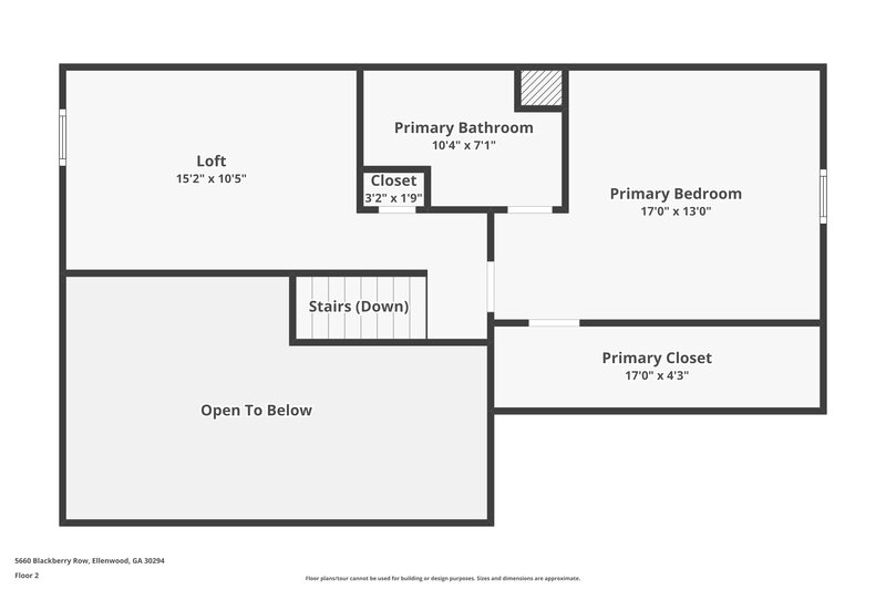 2,940/Mo, 5660 Blackberry Row Ellenwood, GA 30294 Floor Plan View 2