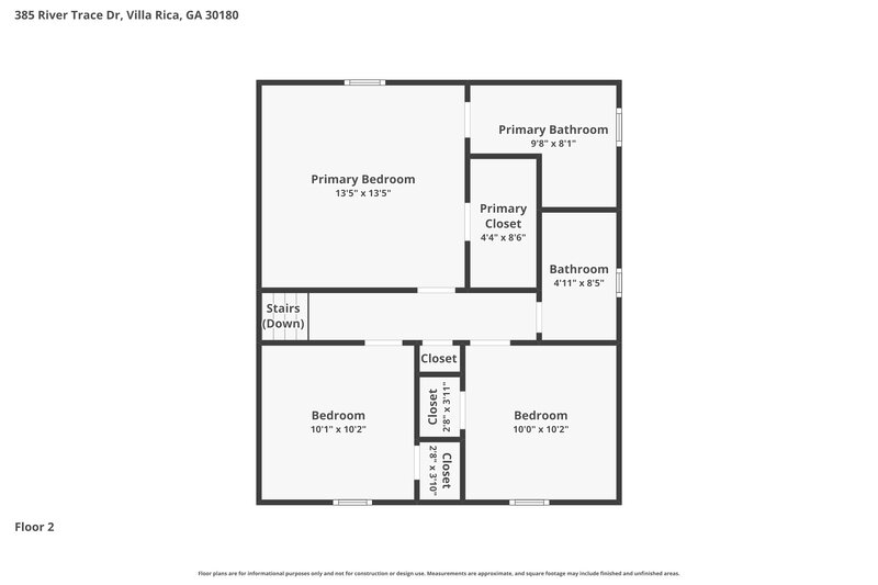 1,770/Mo, 385 River Trace Dr Villa Rica, GA 30180 Floorplan View 2