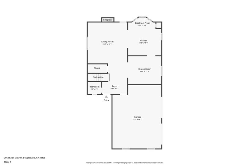 1,845/Mo, 2962 Knoll View Pl Douglasville, GA 30135 Floorplan View