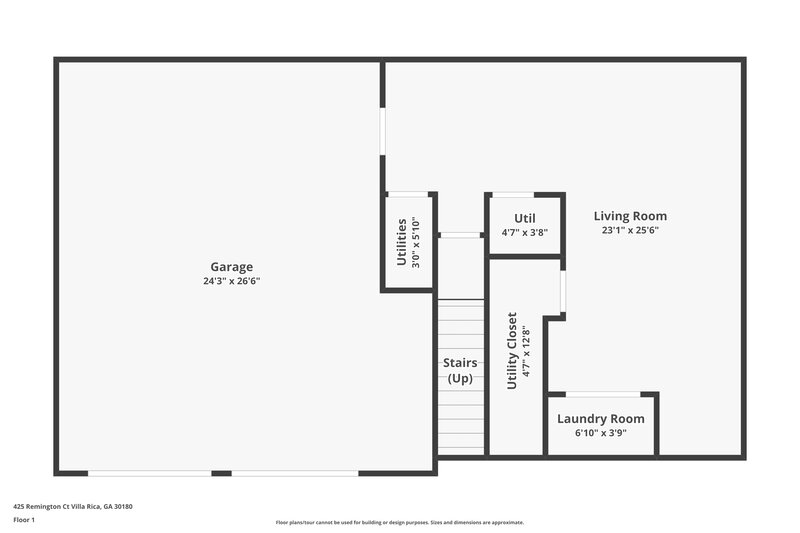 0/Mo, 425 Remington Court Villa Rica, GA 30180 Floor Plan View
