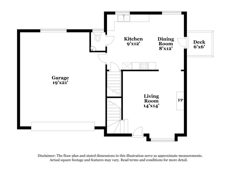 1,950/Mo, 540 Hillcrest Cross Rd Canton, GA 30115 Floor Plan View