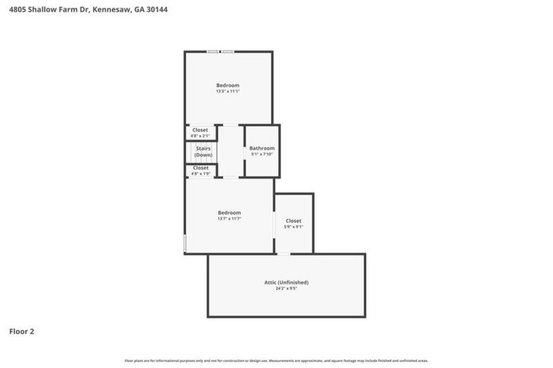 2,365/Mo, 4805 Shallow Farm Dr Kennesaw, GA 30144 Floorplan View