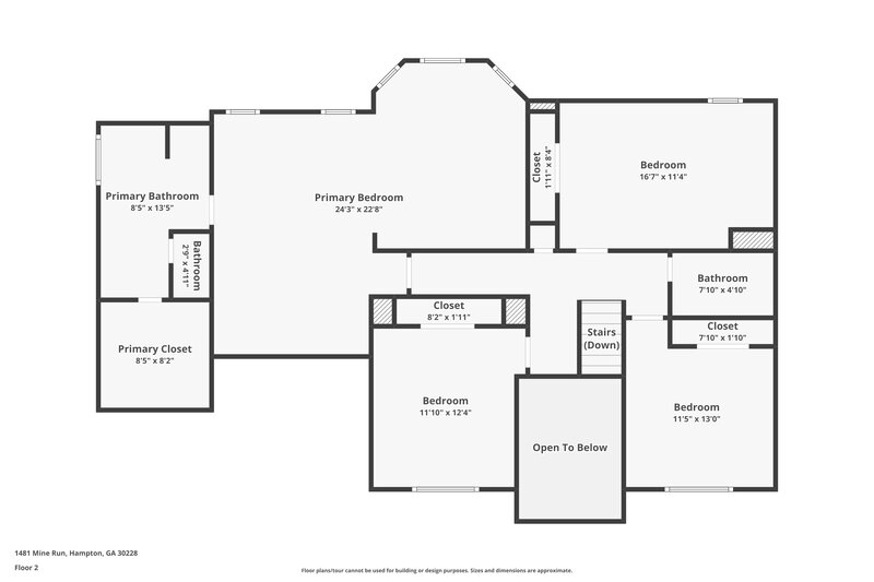 2,355/Mo, 1481 Mine Run Hampton, GA 30228 Floor Plan View 2