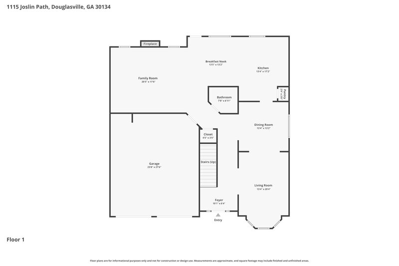 2,385/Mo, 1115 Joslin Path Douglasville, GA 30134 Floor Plan View 2