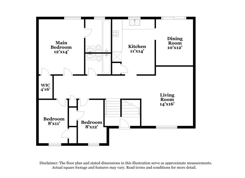 1,990/Mo, 8330 Beechwood Ct Riverdale, GA 30274 Floor Plan View 2